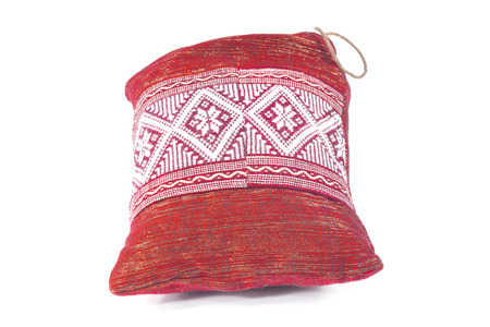 Silk pillow - Northern of Thailand's style made from  Tea  leafの写真素材