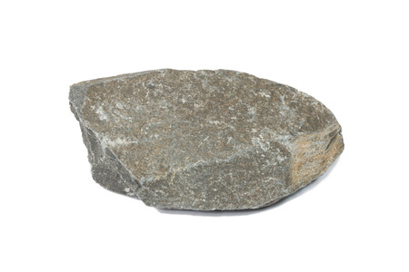sample of a Black Slate Rock isolate on whiteの写真素材