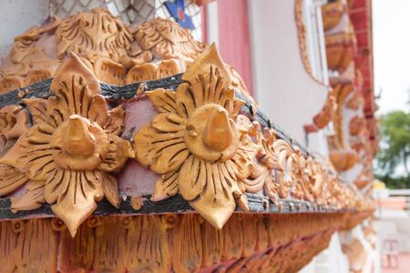 temple of beautiful Buddhism in Thailandの写真素材