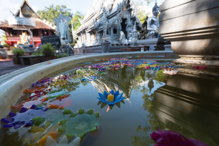 Silver Sanctuary Wat Srisuphan(temple) is Beautiful architecture in Chiangmai, Thailandのeditorial素材