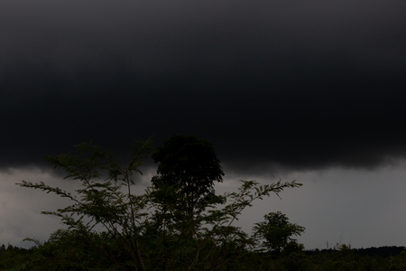sky in the evening befor rainの写真素材