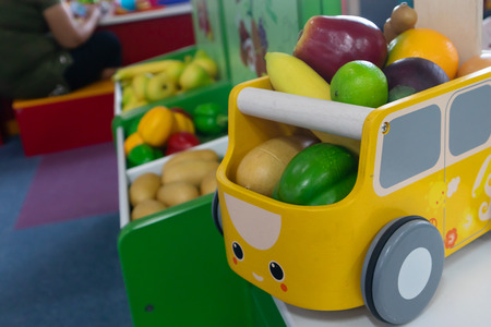 Toy Plastic fruit for Brain development For childrenの写真素材