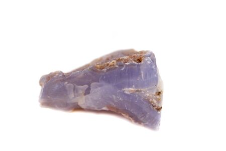 Chalcedony stone for accessories industrial isolate on white background