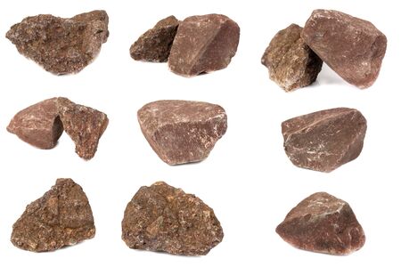 Sandstone For industrial plants isolate on white backgroundの写真素材