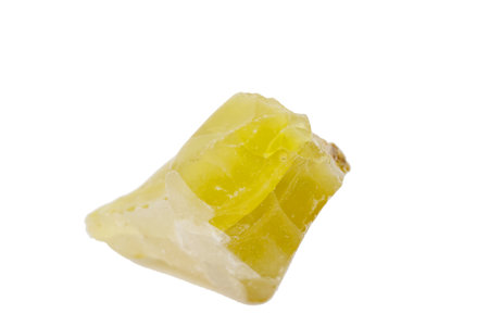 Opal mineral for accessories industrial isolate on white backgroundの写真素材