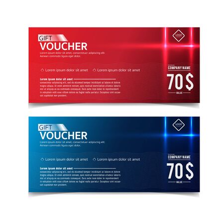 Gift Voucher template with premium patternのイラスト素材