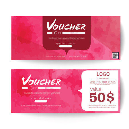 Gift voucher brush styleのイラスト素材