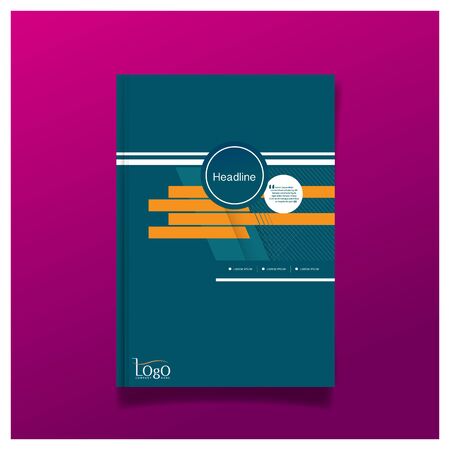 Business brochure cover design layout template in A4 size design template backgroundのイラスト素材