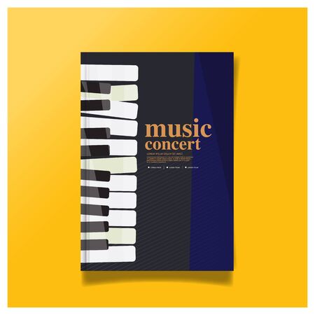 Business brochure cover design layout template in A4 size, with design template backgroundのイラスト素材