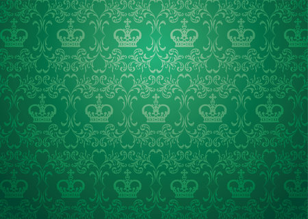 Vintage decorative background. vector seamless pattern.のイラスト素材