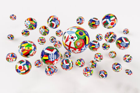 National flag footballの写真素材