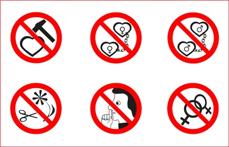 Prohibitory signsのイラスト素材
