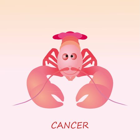 Astrological symbol of Cancerのイラスト素材