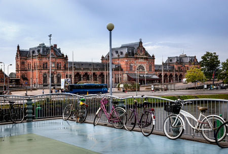 Groningen train station is a beautiful building located in Groningen, capital of eponymous provice of Netherlands.のeditorial素材