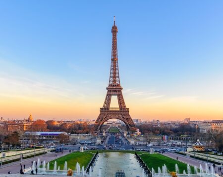 Eiffel tower is the most famous landmark of Paris France.