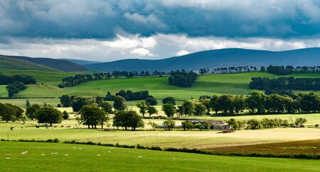 Scenic view of rural Scottish Landscapeの写真素材