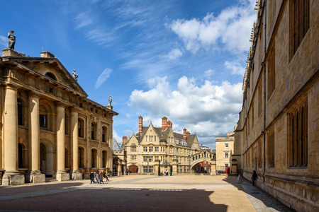 The Bridge of Sighs between Hertford College university buildings. New College Lane, Oxford, Oxfordshire, Englandのeditorial素材