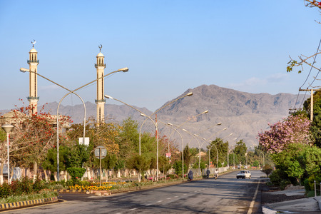 Lush green Road side in Hayatabad Town Peshawar