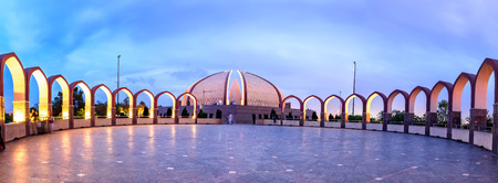 Panoramic view of Islamabad Monument from its backsideの写真素材
