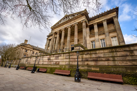 Harris Museum and Art Gallery in Preston - Englandのeditorial素材