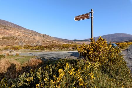 The Saint Kevin's Way is a pilgrim path in County Wicklow, Ireland.の写真素材
