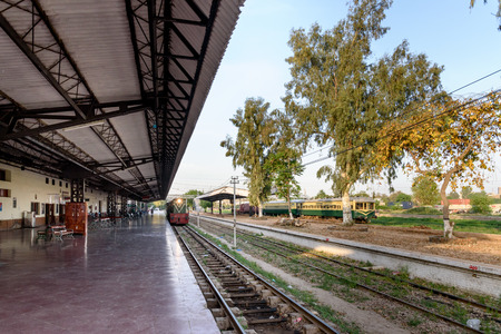 Local train station in Pakistanのeditorial素材