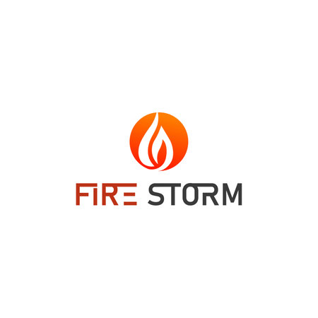 Fire logo designのイラスト素材