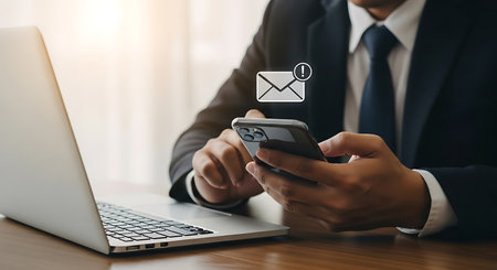 Person using stylus on laptop screen with digital interface icons technology 3の素材