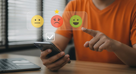 Person using tablet phone and laptop with glowing upward trending bar graph technology business 2の素材