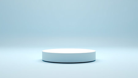 Error: Unsupported file format: D:/JPG\White cylindrical podium on light blue background minimal studio scene stage platform.jpgの素材