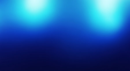 A smooth blue gradient transitions from bright cyan at the top to deep navy at the bottom with soft light streaks.の素材