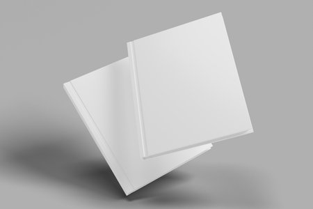 Book cover Mockup template white background and solid cover