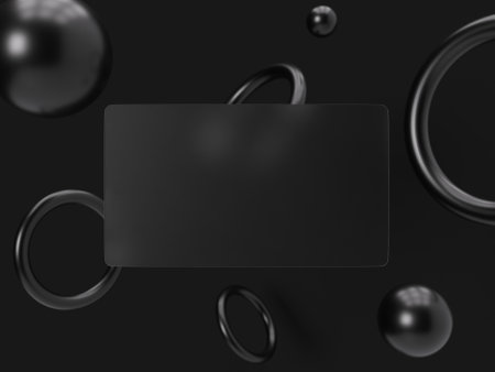 Glass morphism business card mockup templateの写真素材