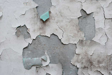 Peeling paint on old wall backgroundの写真素材