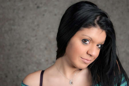 Portrait of a young womanの写真素材