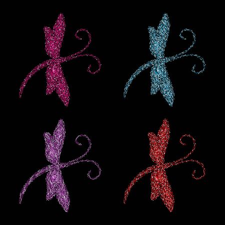 Dragonfly vector illustrationのイラスト素材