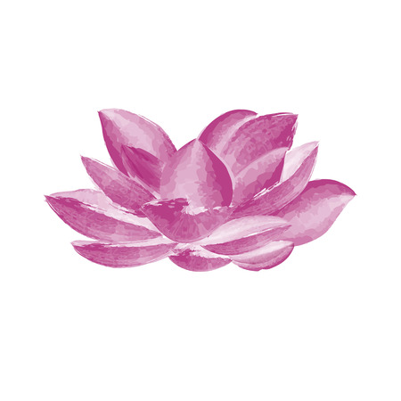 Watercolor flower vector illustrationのイラスト素材