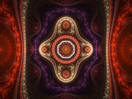 Grand julia set fractal, abstract backgroundの写真素材
