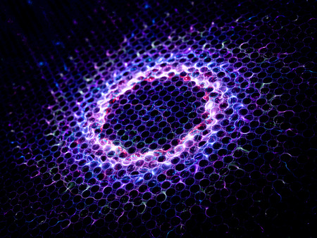 Nanotechnology and energy, computer generated abstract background
