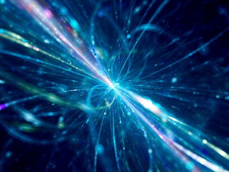 Magic lights blur, computer generated fractal background 