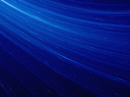 Stylish blue lines in space, computer generated abstract backgroundの写真素材