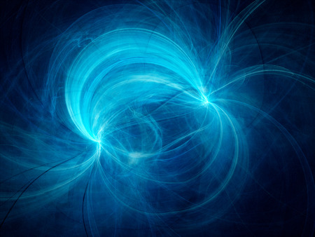 Blue electromagnetic field, computer generated abstract backgroundの素材 [FY31031707796]