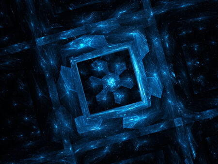 Square shaped cell with hexagonal cpu, nanotechnologyの写真素材