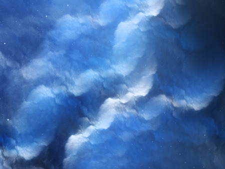 Nebula in deep space fractal, computer generated abstract background