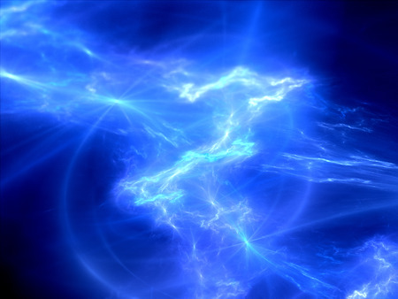 Glowing vibrant plasma in space, computer generated abstract backgroundの写真素材