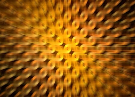 Orange zoomed pattern fractal, computer generated abstract background