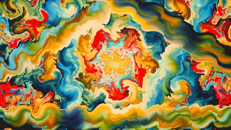 Colorful abstract ripple background, computer generated abstract background, 3D render