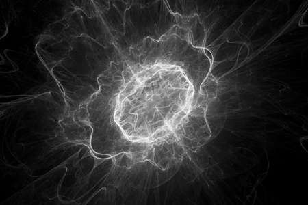 Glowing space flame explosion textureの写真素材