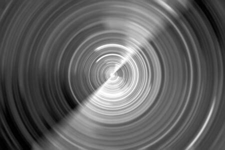 Blurred spinning wheel texutre black and white, computer generated abstract intensity map, 3D renderingの写真素材