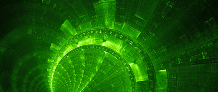 Green new futuristic technology banner, computer generated abstract background, 3D renderingの写真素材